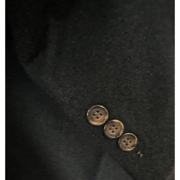 Oscar Del la Renta Wool Blend Blazer Charcoal Grey Double Button Fully Lined 44R - Picture 5 of 7